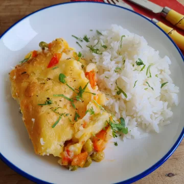 Escondidinho vegetariano de legumes