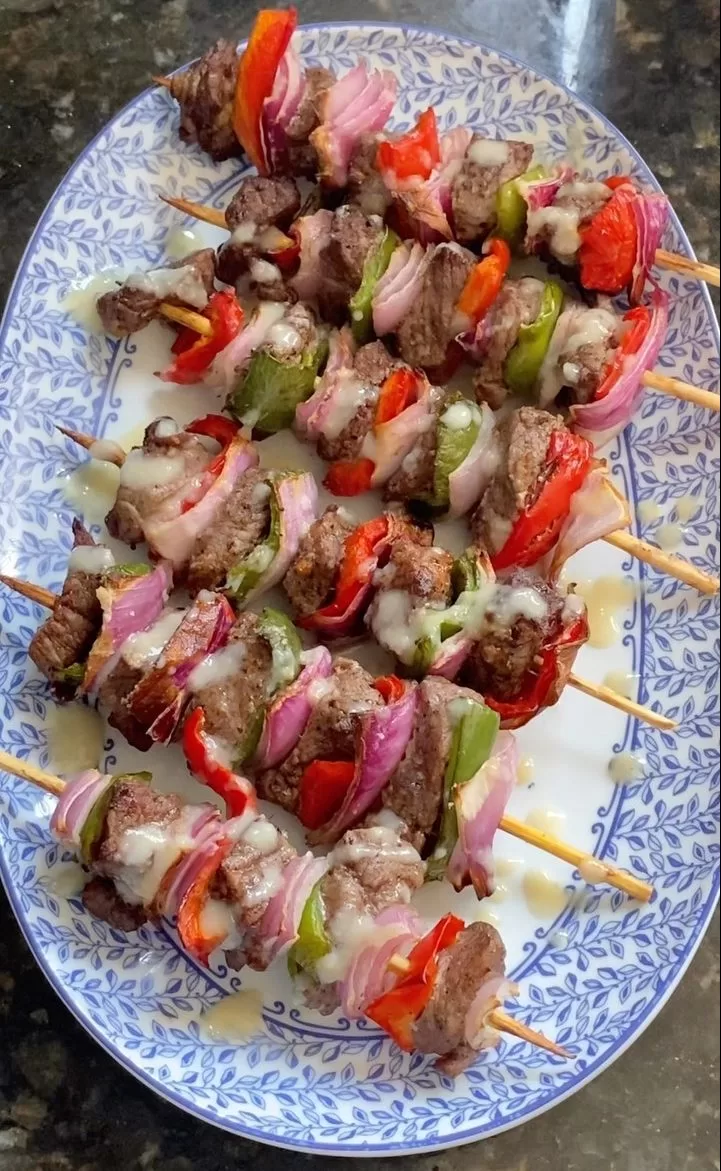 Receita de Espetinho de carne na airfryer