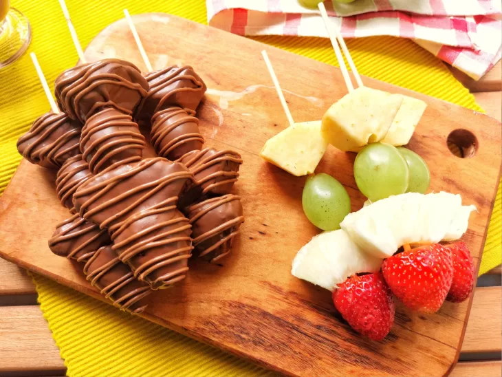 Receita de Espetinho de frutas