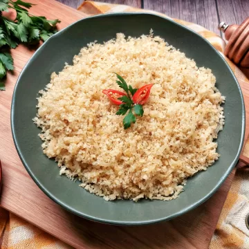 Farofa crocante de Panko