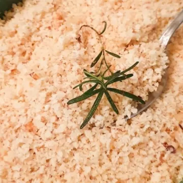Farofa de alho com Panko