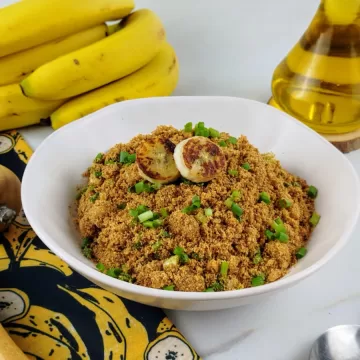 Farofa de banana simples