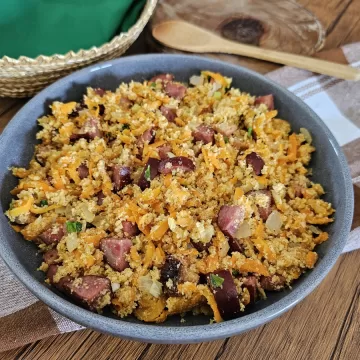 Farofa de cenoura