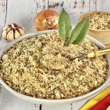 Farofa de lentilha