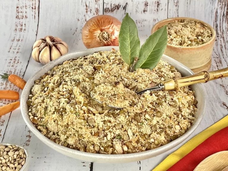 Receita de Farofa de lentilha