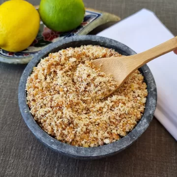 Farofa de proteína de soja