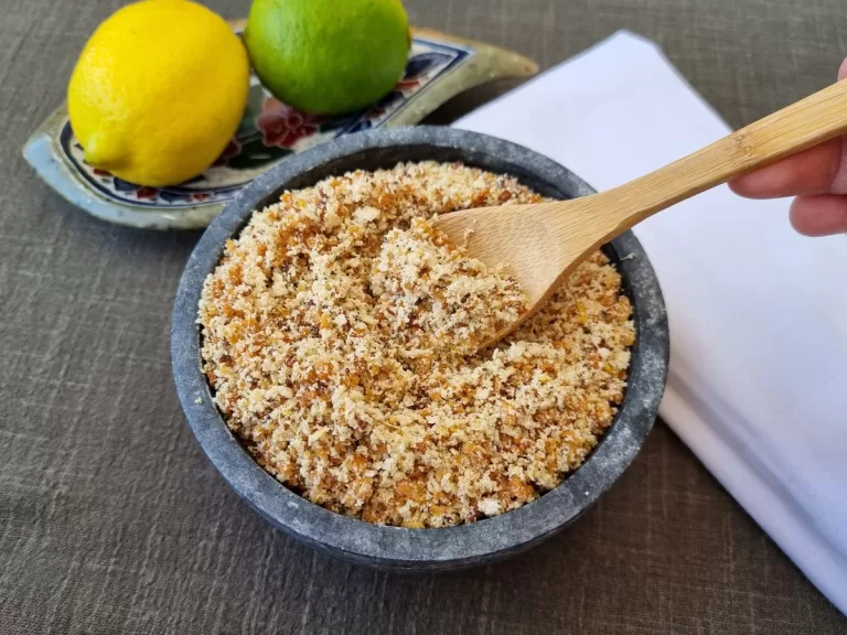 Receita de Farofa de proteína de soja