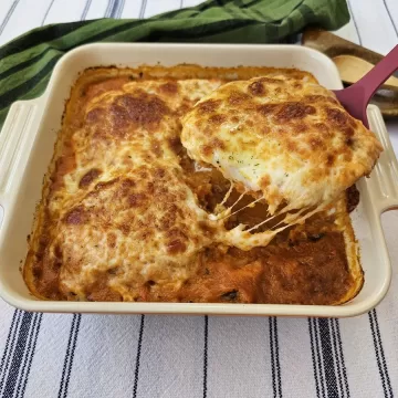 Filé de frango à parmegiana low carb