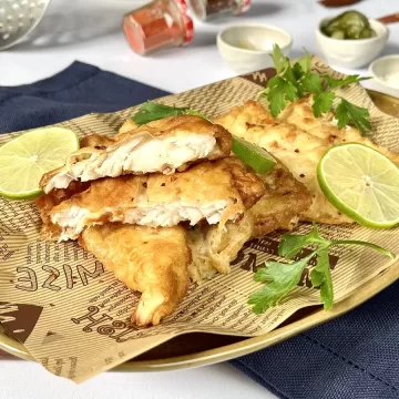 Filé de merluza à dorê