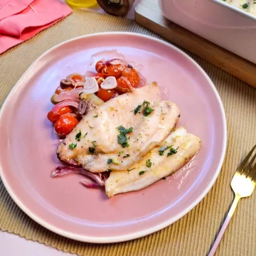 Filé de tilápia no forno