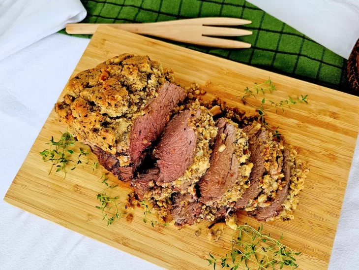 Receita de Filé mignon com crosta de castanhas