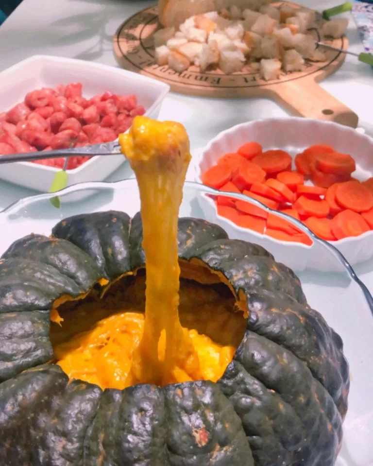 Receita de Fondue de queijo e abóbora