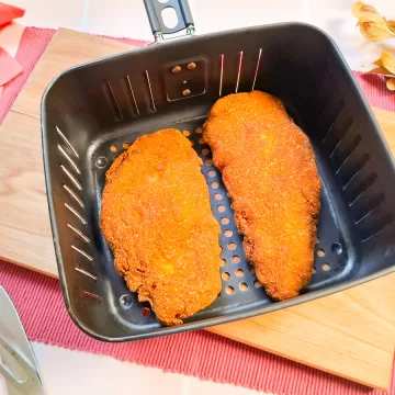 Frango à milanesa na air fryer