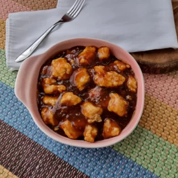 Frango ao molho de tangerina