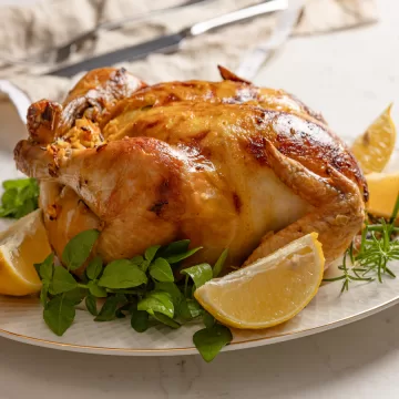 Frango assado simples