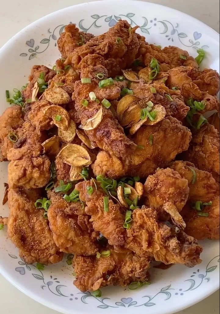 Receita de Frango e alho frito