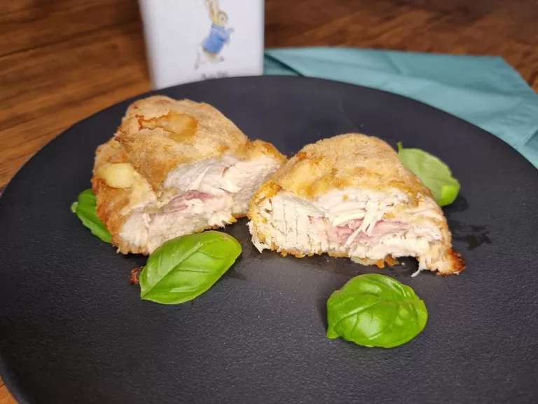 Receita de Frango empanado e recheado