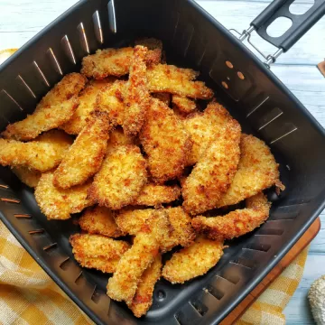 Frango empanado na airfryer