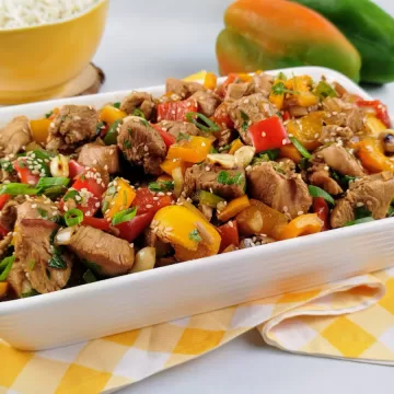 Frango xadrez tradicional