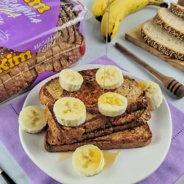 French toast com banana