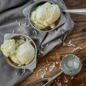 Frozen yogurt de abacaxi