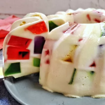 Gelatina colorida rápida