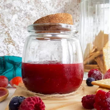 Geleia de frutas vermelhas