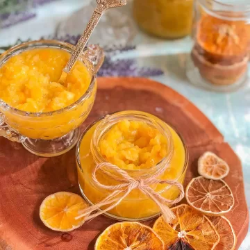 Geleia de laranja com casca