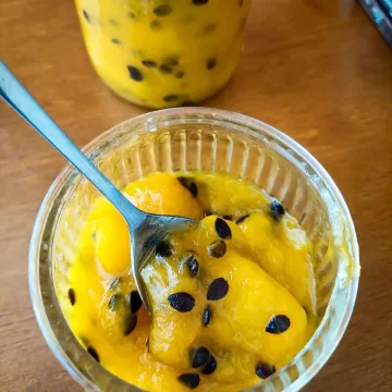Geleia de manga com maracujá