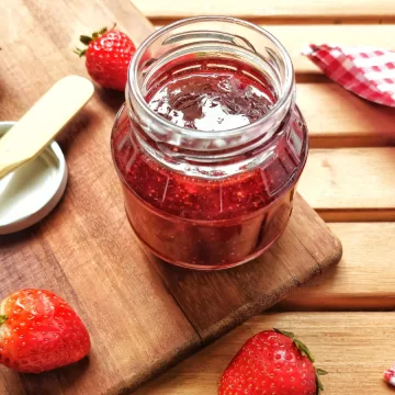 Geleia de morango simples