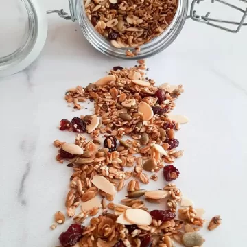 Granola com amêndoas
