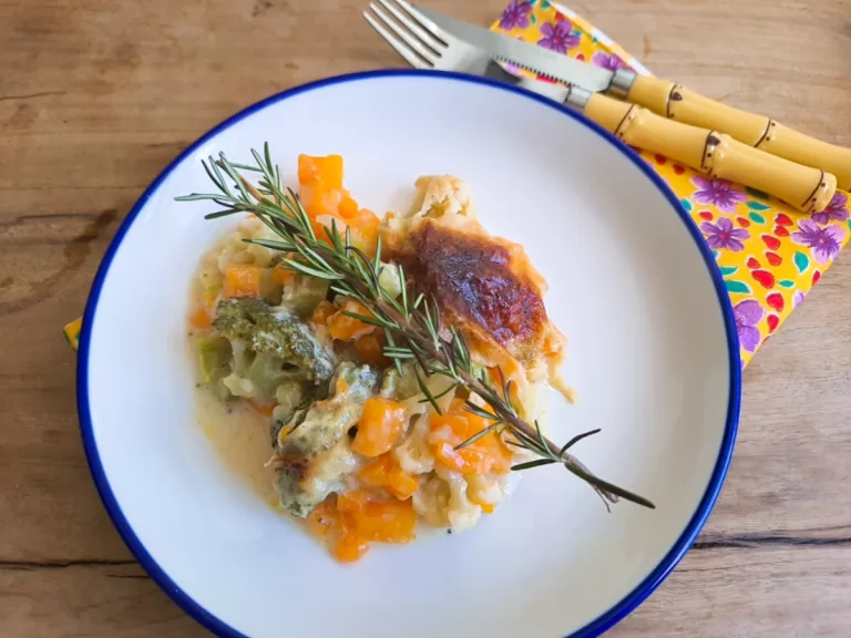 Receita de Gratinado de legumes light