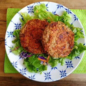 Hambúrguer de lentilha fácil
