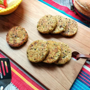 Hambúrguer de quinoa