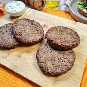 Hambúrguer vegetariano de soja