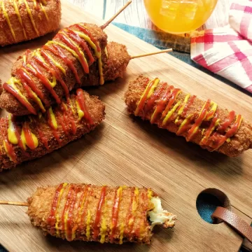 Hot dog coreano tradicional