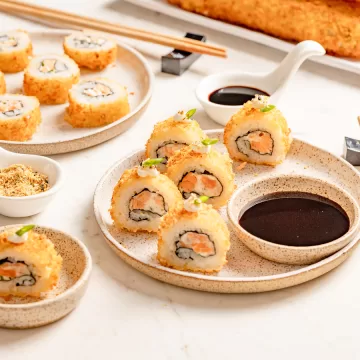 Hot roll de salmão