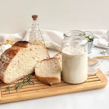 Isca de fermento natural para pães