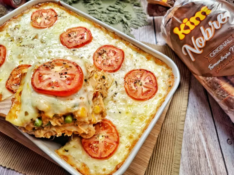 Receita de Lanche de forno com frango