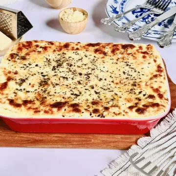Lasanha com molho branco