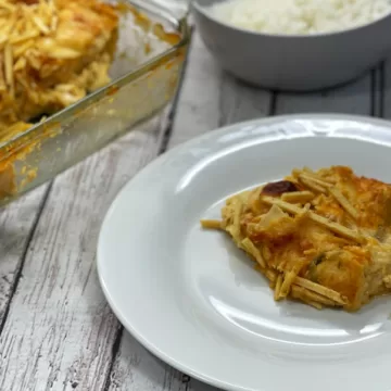 Lasanha de frango com creme de milho