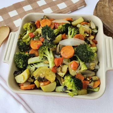 Legumes salteados no azeite