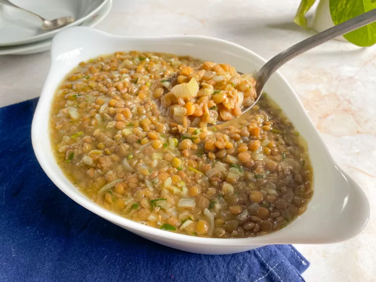 Receita de Lentilha fácil e rápida