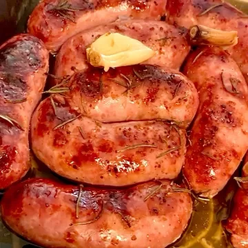 Linguiça de churrasco assada