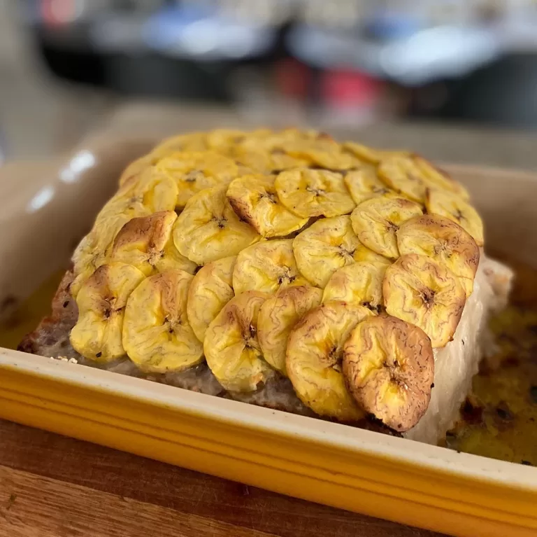Receita de Lombo de pirarucu em escamas de banana