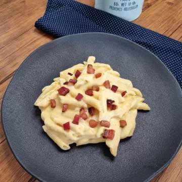Mac and cheese com bacon