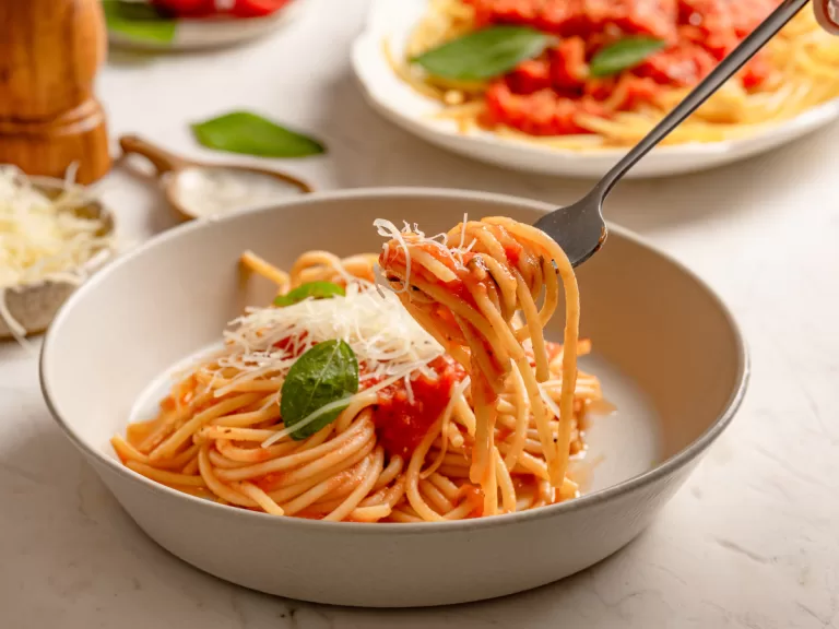Receita de Macarrão ao sugo