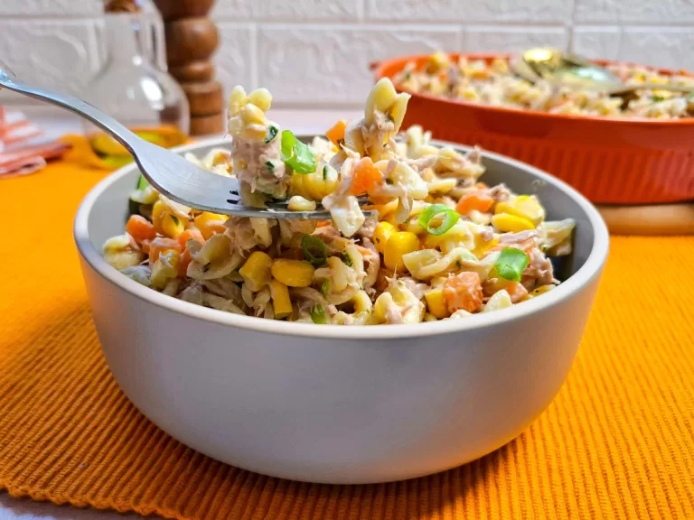 Receita de Macarrão com atum e maionese