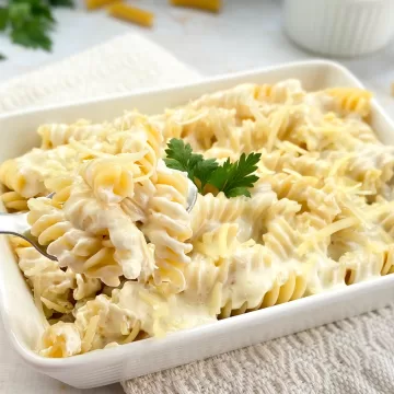 Macarrão com creme de leite