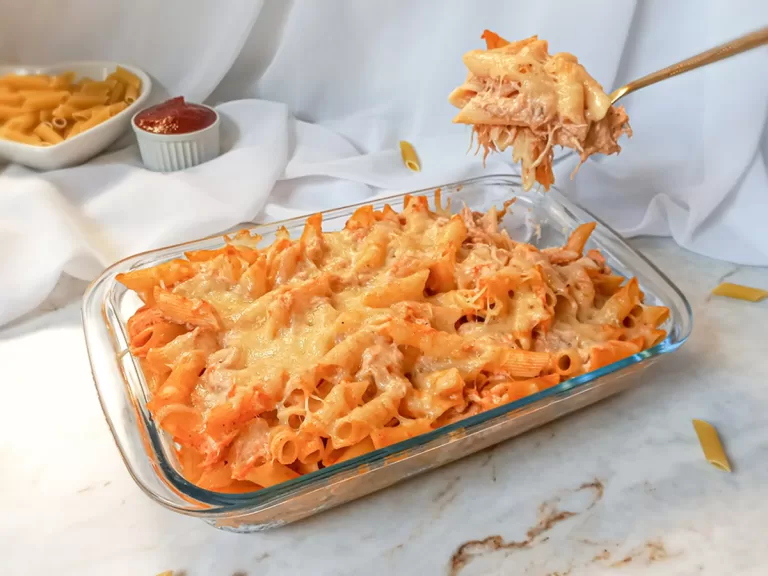 Receita de Macarrão de forno com frango